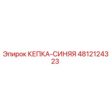 4812124323 КЕПКА-СИНЯЯ Epiroc