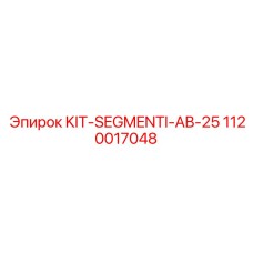 1120017048 KIT SEGMENTI AB-25 Epiroc