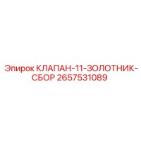 2657531089 КЛАПАН-11-ЗОЛОТНИК-СБОР Epiroc