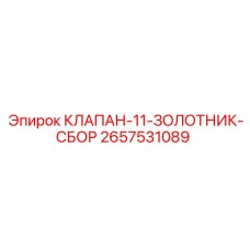 Фото клапана-11-золотник-сбор Epiroc с артикулом 2657531089