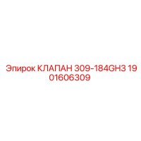 1901606309 КЛАПАН 309-184GH3 Epiroc