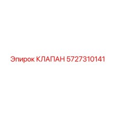5727310141 КЛАПАН Эпирок