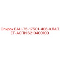 6210400100 БАН-75-175С1-406-КЛАПЕТ-АСПИ Epiroc