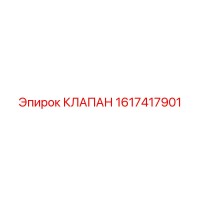 1617417901 КЛАПАН Epiroc