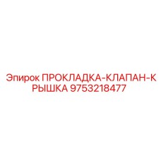 9753218477 ПРОКЛАДКА-КЛАПАН-КРЫШКА Epiroc