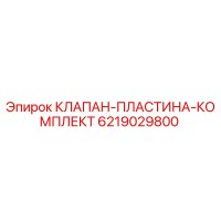 6219029800 КЛАПАН-ПЛАСТИНА-КОМПЛЕКТ Epiroc