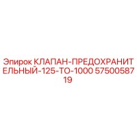 5750058719 КЛАПАН ПРЕДОХРАНИТЕЛЬНЫЙ 125 TO 1000 Epiroc
