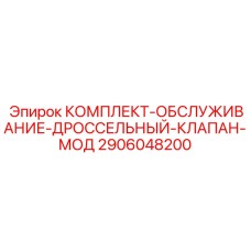 Комплект ТО дроссельных клапанов модификации 2906048200
