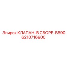 6210716900 КЛАПАН В СБОРЕ B590 Epiroc