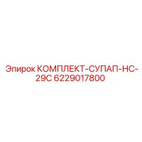 6229017800 КОМПЛЕКТ-СУПАП-НС-29С Epiroc