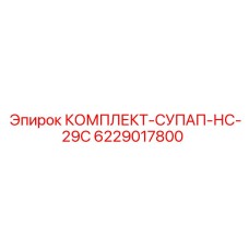 6229017800 КОМПЛЕКТ-СУПАП-НС-29С Epiroc