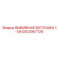 GS12067726 ВЫБИВНАЯ ЗАГЛУШКА 1-1/4 Epiroc