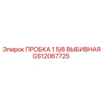 GS12067725 ПРОБКА 1 5/8 ВЫБИВНАЯ Epiroc