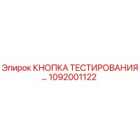 1092001122 КНОПКА ТЕСТИРОВАНИЯ Epiroc