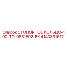 4140831617 СТОПОРНОЕ КОЛЬЦО-100-TO-0831502-BK Epiroc