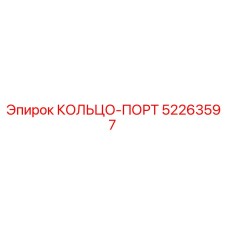52263597 КОЛЬЦО-ПОРТ Epiroc