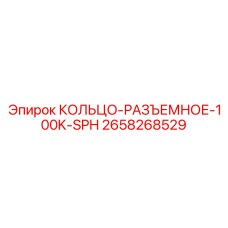 2658268529 КОЛЬЦО-РАЗЪЕМНОЕ-100K-SPH Epiroc