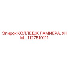 1127510111 КОЛЛЕДЖ ЛАМИЕРА, УНМ Epiroc