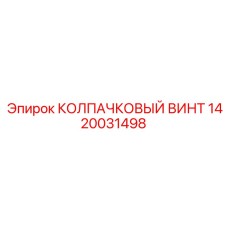 1420031498 КОЛПАЧКОВЫЙ ВИНТ Epiroc