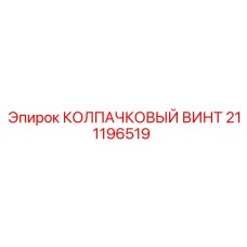 211196519 КОЛПАЧКОВЫЙ ВИНТ Epiroc