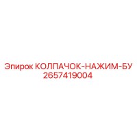 2657419004 КОЛПАЧОК-НАЖИМ-БУ Epiroc