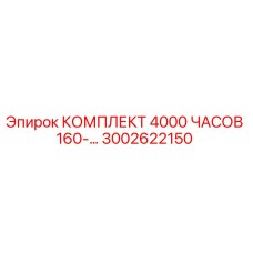 3002622150 КОМПЛЕКТ 4000 ЧАСОВ 160-... Epiroc