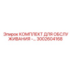 3002604168 КОМПЛЕКТ ДЛЯ ОБСЛУЖИВАНИЯ - Epiroc