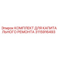 3115916493 КОМПЛЕКТ ДЛЯ КАПИТАЛЬНОГО РЕМОНТА Epiroc