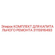 3115916493 КОМПЛЕКТ ДЛЯ КАПИТАЛЬНОГО РЕМОНТА Epiroc