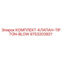 9753203921 КОМПЛЕКТ-КЛАПАН-TIPTON-BLOW Epiroc