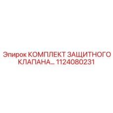 1124080231 КОМПЛЕКТ ЗАЩИТНОГО КЛАПАНА - Epiroc