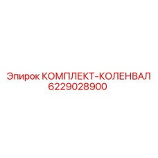 6229028900 КОМПЛЕКТ-КОЛЕНВАЛ Epiroc