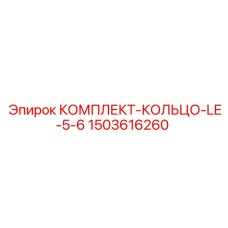1503616260 КОМПЛЕКТ-КОЛЬЦО-LE-5-6 Epiroc