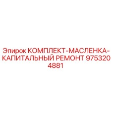 9753204881 КОМПЛЕКТ-МАСЛЕНКА-КАПИТАЛЬНЫЙ РЕМОНТ Epiroc