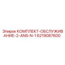 6219087600 КОМПЛЕКТ-ОБСЛУЖИВАНИЕ-2-ANS-N-1 Epiroc