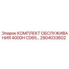 2904033602 КОМПЛЕКТ ОБСЛУЖИВАНИЯ 4000H CD65 Epiroc
