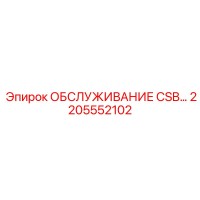 2205552102 ОБСЛУЖИВАНИЕ CSB Epiroc