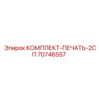 70746557 КОМПЛЕКТ-ПЕЧАТЬ-2СП Epiroc
