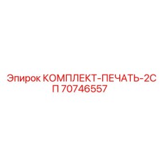 70746557 КОМПЛЕКТ-ПЕЧАТЬ-2СП Epiroc