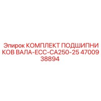 4700938894 КОМПЛЕКТ ПОДШИПНИКОВ ВАЛА-ECC-CA250-25 | Epiroc