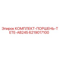 6219017100 КОМПЛЕКТ-ПОРШЕНЬ-TETE-AB245 Epiroc