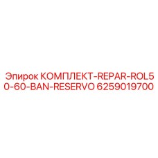 6259019700 КОМПЛЕКТ-REPAR-ROL50-60-BAN-RESERVO Epiroc