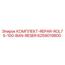 6259019800 КОМПЛЕКТ-REPAR-ROL75-100-BAN-RESER Epiroc