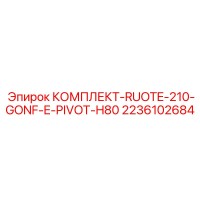 2236102684 КОМПЛЕКТ-RUOTE-210-GONF-E-PIVOT-H80 Epiroc