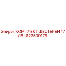 1622599175 КОМПЛЕКТ ШЕСТЕРЕН 17/18 Epiroc