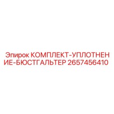 Уплотнение бюстгальтера арт.2657456410 производитель Epiroc