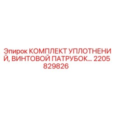 2205829826 КОМПЛЕКТ УПЛОТНЕНИЙ, ВИНТОВОЙ ПАТРУБОК Epiroc