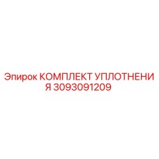 КОМПЛЕКТ УПЛОТНЕНИЯ 3093091209 Эпирок