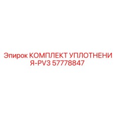 57778847 КОМПЛЕКТ УПЛОТНЕНИЯ-PV3 Epiroc