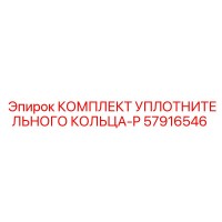 57916546 КОМПЛЕКТ УПЛОТНИТЕЛЬНОГО КОЛЬЦА-P Epiroc